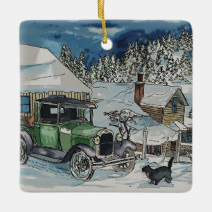 Ornement En Céramique Siège Chaud