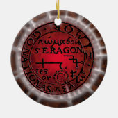 Ornement En Céramique sigil de Lion (Dos)