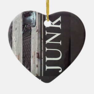 Ornement En Céramique SIGNE DE JUNK DE Camion vintage