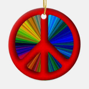 Ornement En Céramique SIGNE DE LA PAIX Noël