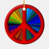 Ornement En Céramique SIGNE DE LA PAIX Noël (Dos)