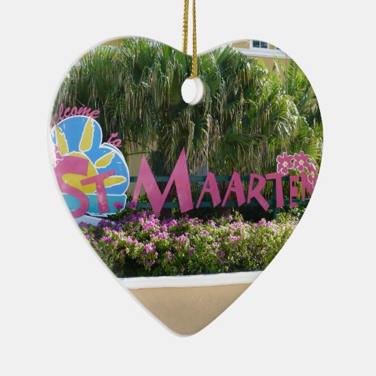 Ornement En Céramique Signe de St Maarten (Droite)