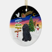 Ornement En Céramique Signes de Noël - Puli (Droite)