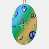 Ornement En Céramique Signes de paix (Gauche)