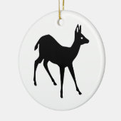 Ornement En Céramique Silhouette de cerf (Gauche)