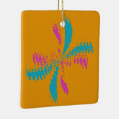 Ornement En Céramique Simple Abstrait Papillon Motif Messy Vol (Droite)