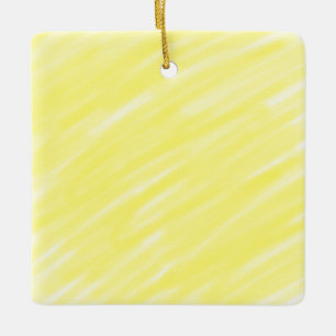 Ornement En Céramique simple couleur solide simple personnalisé jaune pa