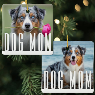 Ornement En Céramique Simple Maman Chien Moderne Photo