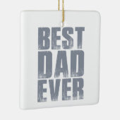 Ornement En Céramique Simple meilleure Fête des pères papa jamais | Orne (Droite)