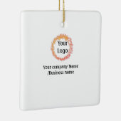 Ornement En Céramique simple minimum ajouter votre logo or site web soci (Droite)