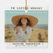 Ornement En Céramique Simple Moderne En Mémoire Amoureuse (Dos)