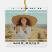 Ornement En Céramique Simple Moderne En Mémoire Amoureuse (Devant)