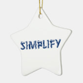 Ornement En Céramique Simplifier (Gauche)