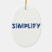 Ornement En Céramique Simplifier (Devant)