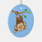 Ornement En Céramique Singe de oscillation de garçon (Droite)