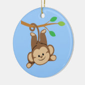 Ornement En Céramique Singe de oscillation de garçon (Gauche)