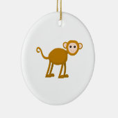 Ornement En Céramique Singe mignon (Droite)