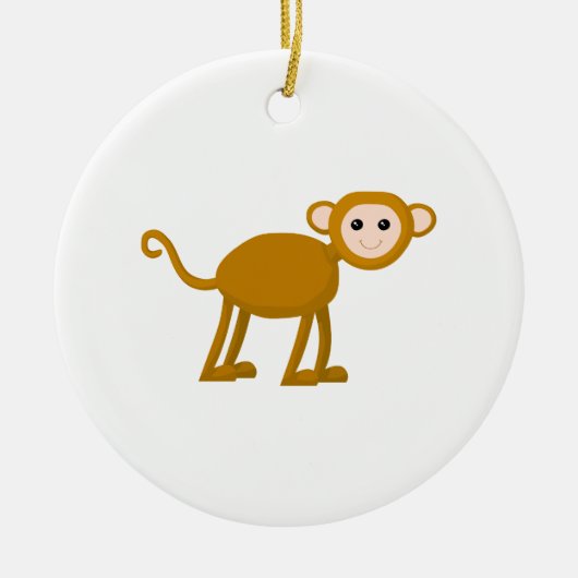 Ornement En Céramique Singe mignon (Devant)