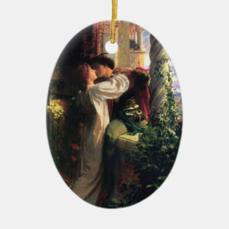 Ornement En Céramique Sir Frank Dicksee, Romeo et Juliet Ornament