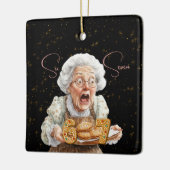 Ornement En Céramique Six Seven On Grannie's Cookie Plate Christmas (Gauche)