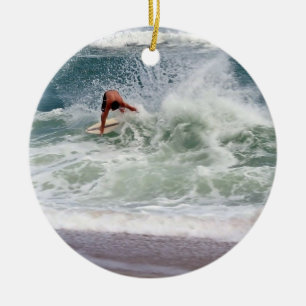 Ornement En Céramique Skimboarding par Shirley Taylor