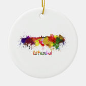 Ornement En Céramique Skyline in watercolor (Devant)