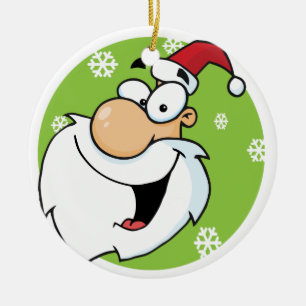 Ornement En Céramique Smiley Père Noël Keepsaké