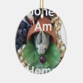 Ornement En Céramique Snacking de lapin mignon (Droite)