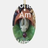 Ornement En Céramique Snacking de lapin mignon (Droite)