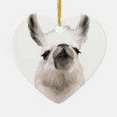 Ornement En Céramique Snooty Snobby Llama personnalisé (Devant)