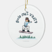 Ornement En Céramique Snowboardeur léger (Gauche)