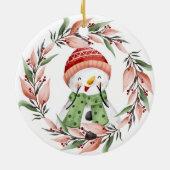 Ornement en céramique Snowman (Dos)