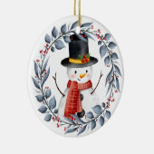 Ornement en céramique Snowman (Droite)