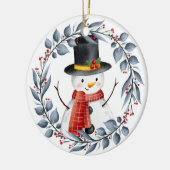 Ornement en céramique Snowman (Gauche)