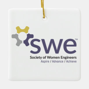Ornement En Céramique Société des femmes ingénieurs SWE Christmas Ora