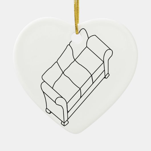 Ornement En Céramique sofa moderne (Devant)