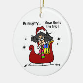 Ornement En Céramique Sois méchant (Gauche)