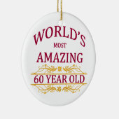 Ornement En Céramique soixantième. Anniversaire (Droite)