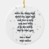 Ornement En Céramique Solstice d'hiver (Dos)