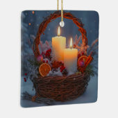 Ornement En Céramique Solstice d'hiver Yule épices bougies (Droite)