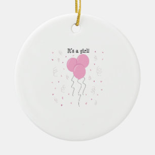 Ornement En Céramique Son une fille