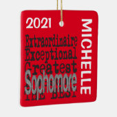 Ornement En Céramique Sophomore Extraordinaire CUSTOM (Droite)