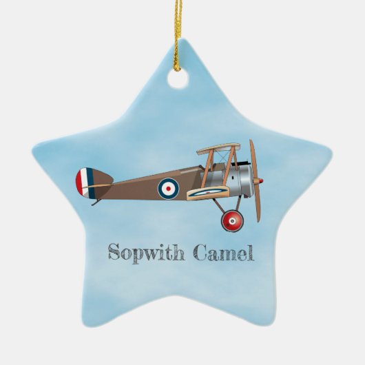Ornement En Céramique Sopwith Camel (Devant)