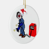 Ornement En Céramique Soudeur de Noël (Droite)