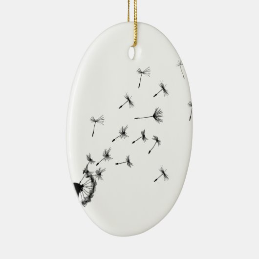 Ornement En Céramique Souffle de pissenlit dans le vent (Droite)