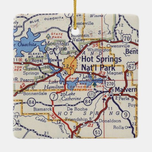 Ornement En Céramique Sources thermales AR (Dos)