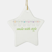 Ornement En Céramique Sourire avec le style (Droite)