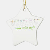 Ornement En Céramique Sourire avec le style (Gauche)