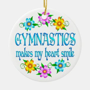 Ornement En Céramique Sourires de gymnastique