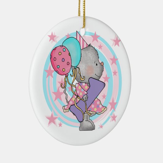 Ornement En Céramique Souris 1er anniversaire T-shirts et cadeaux (Droite)